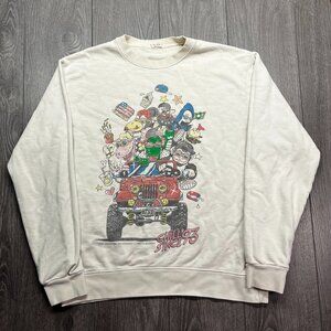 Brandy Melville John Galt 1993 Chill Jeep Sweatshirt Large Vintage Heavy